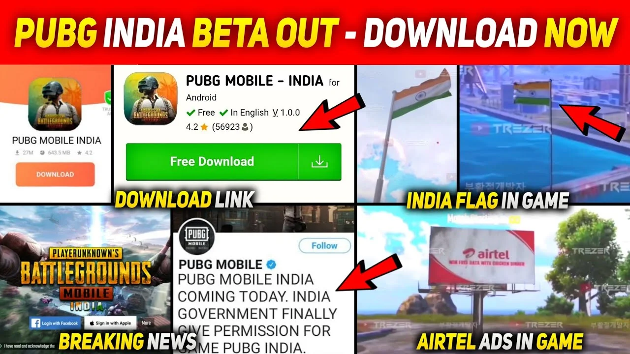 PUBG Mobile India Beta 1.3 Download , PUBG Mobile India release date , trailer, new features