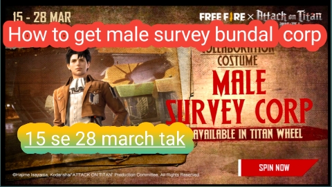 How to purchase survey corps male bundal ?