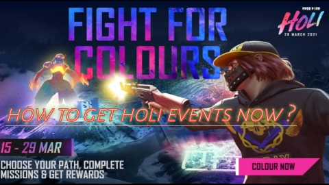 How to get Fight For Colours event in garena Free Fire: Runner bundle, Awakening Shard, gun crates ?