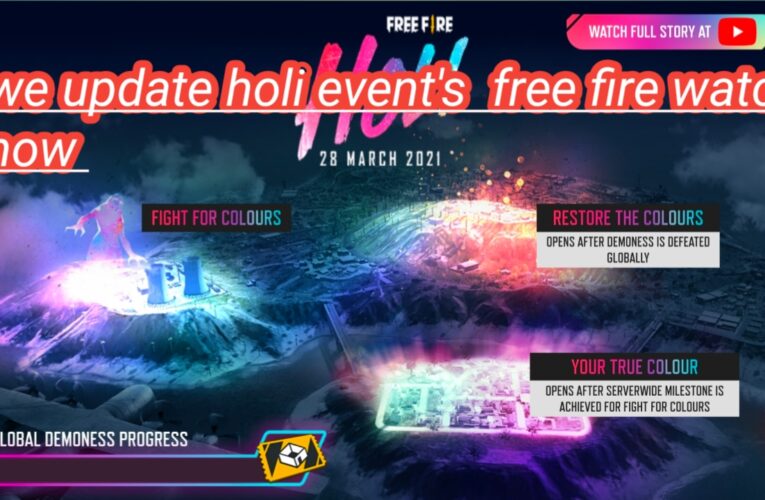 Garena Free Fire Holi event How to collect legendary gun skins every day for free