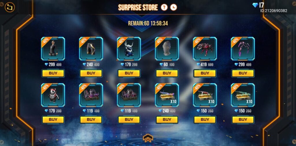 HOW TO GET SURPRISE STOR GARENA FREE FIRE. PET SKIN, EMOT. BAG.CHARACTER. AND OTHER
