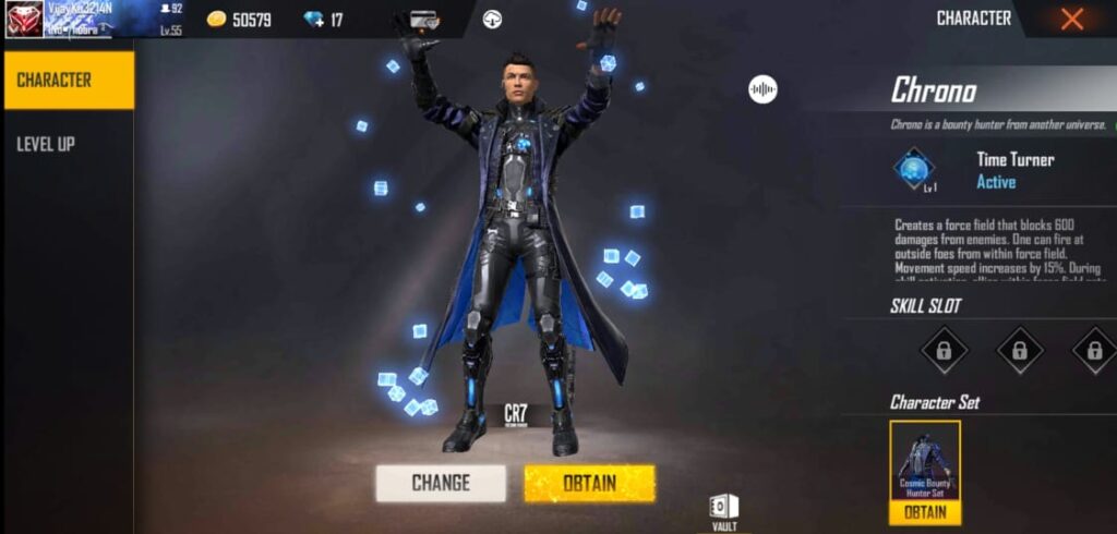 How to get Cristiano Ronaldo's garena Free Fire character in stor available