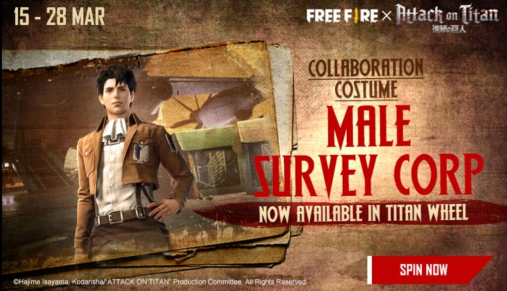 How to purchase survey corps male bundal ?