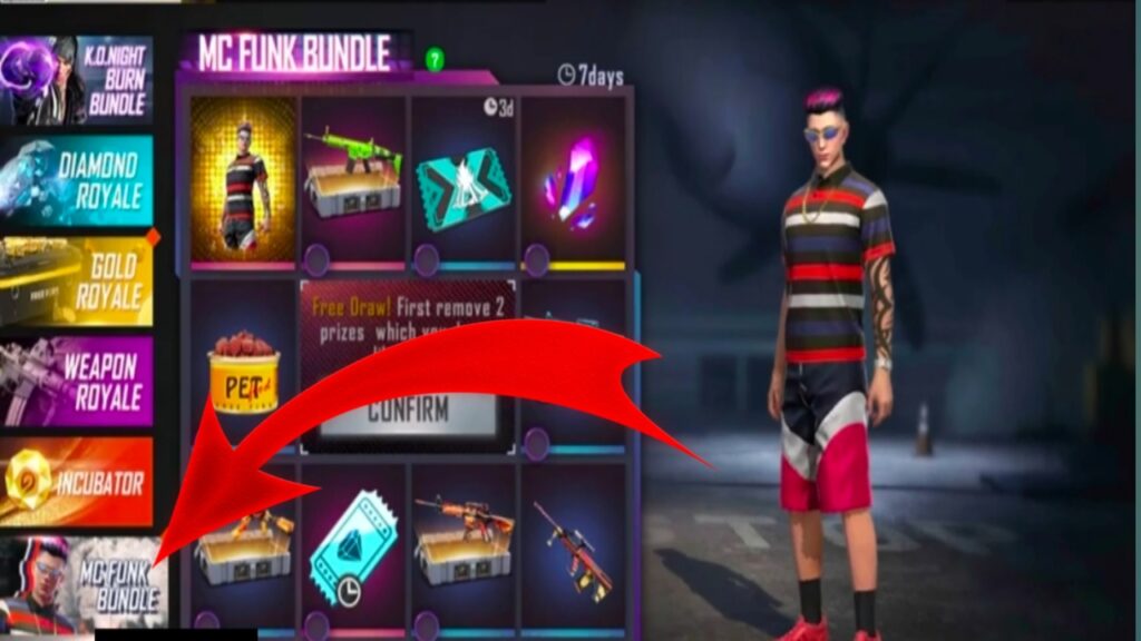 FREE FIRE NEW EVENT MC FUNK BUNDLE 2021