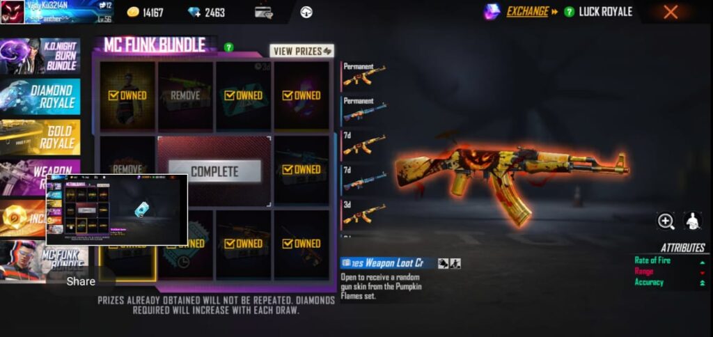 FREE FIRE NEW EVENT MC FUNK BUNDLE 2021