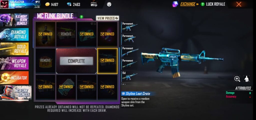 FREE FIRE NEW EVENT MC FUNK BUNDLE 2021