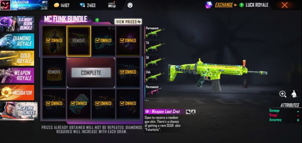 FREE FIRE NEW EVENT MC FUNK BUNDLE 2021