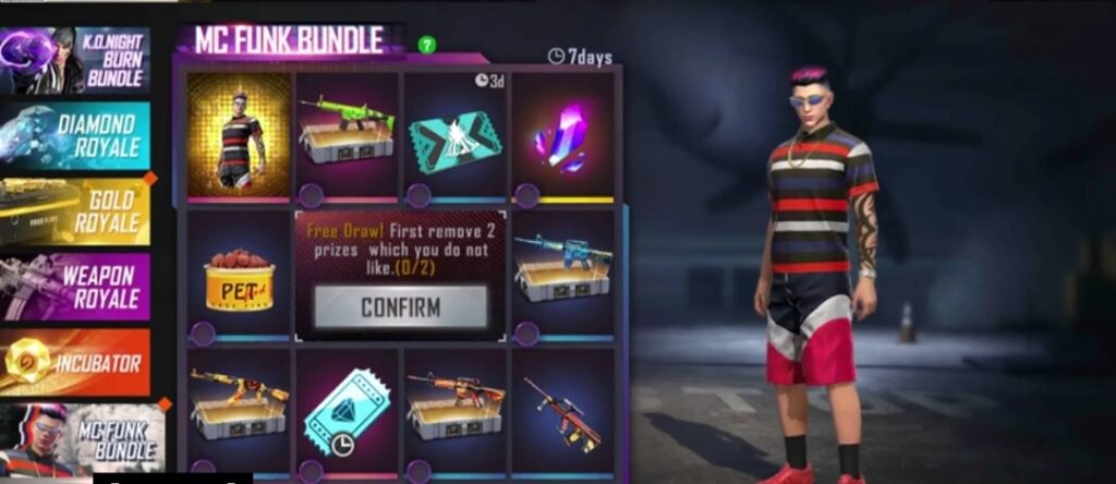 FREE FIRE NEW EVENT MC FUNK BUNDLE 2021