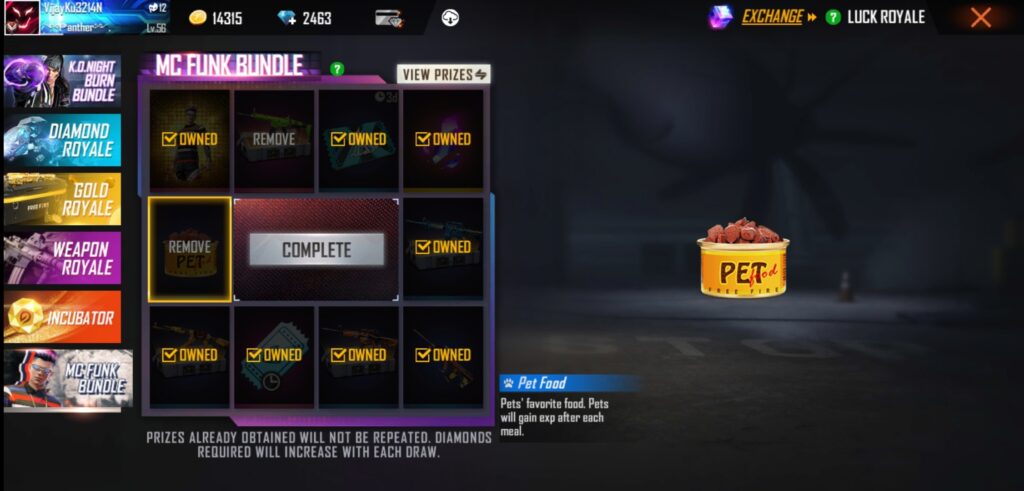 FREE FIRE NEW EVENT MC FUNK BUNDLE 2021