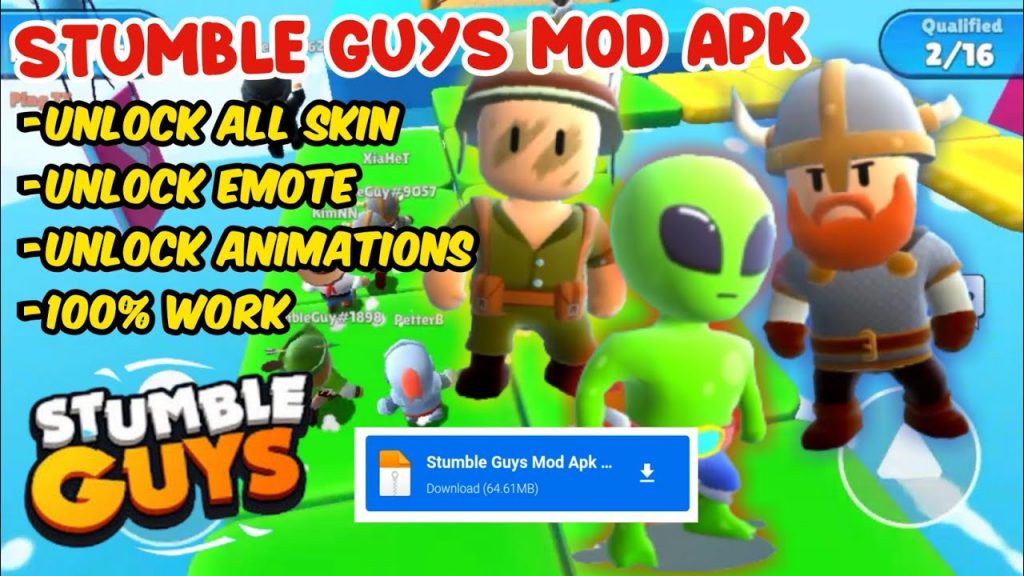 Stumble Guys Latest apk MOD Unlimited gems Download
