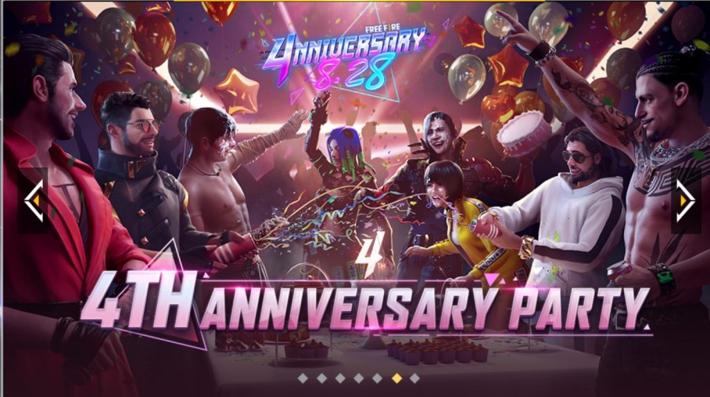 FREE FIRE 4th ANNIVERSARY EVENT