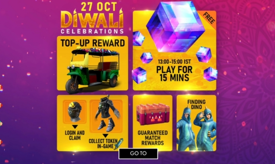 FREE FIRE DIWALI EVENT 2021