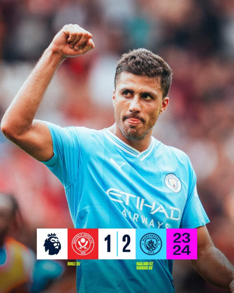 Rodri's Heroic Goal Seals Victory for Manchester City in Premier League Clash