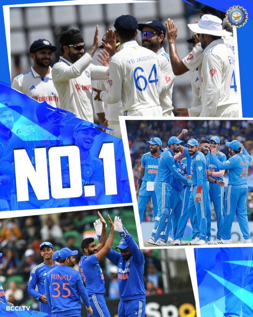 India's Rise to No.1 ODI Ranking
