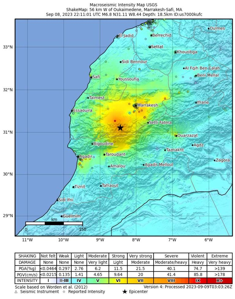 Morocco Earthquake 2023: Devastation Strikes Marrakech and Beyond "820 Lives Lost"