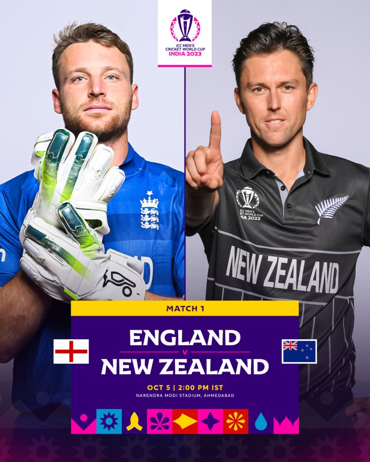 ODI World Cup 2023: England vs New Zealand - Clash of Titans