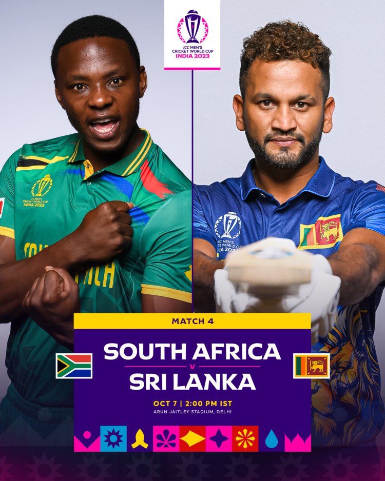 2023 World Cup : South Africa vs Sri Lanka 