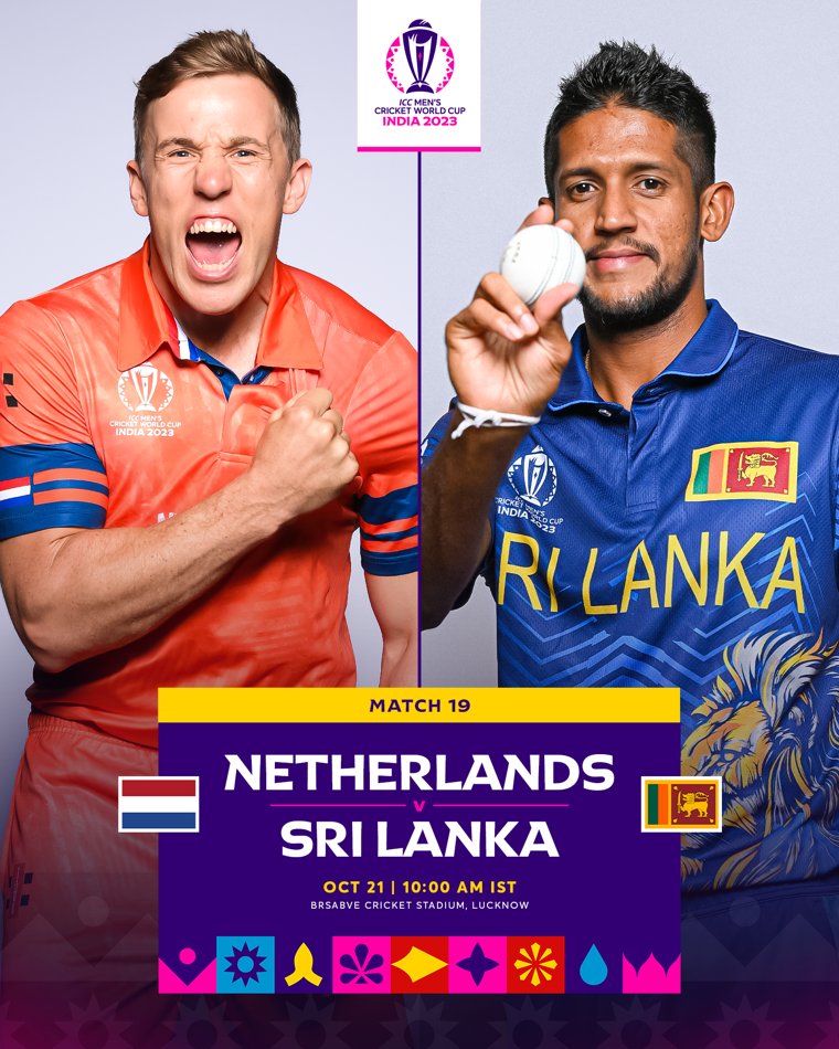 SRI LANKA VS Nedtherlands : ICC World Cup 2023 