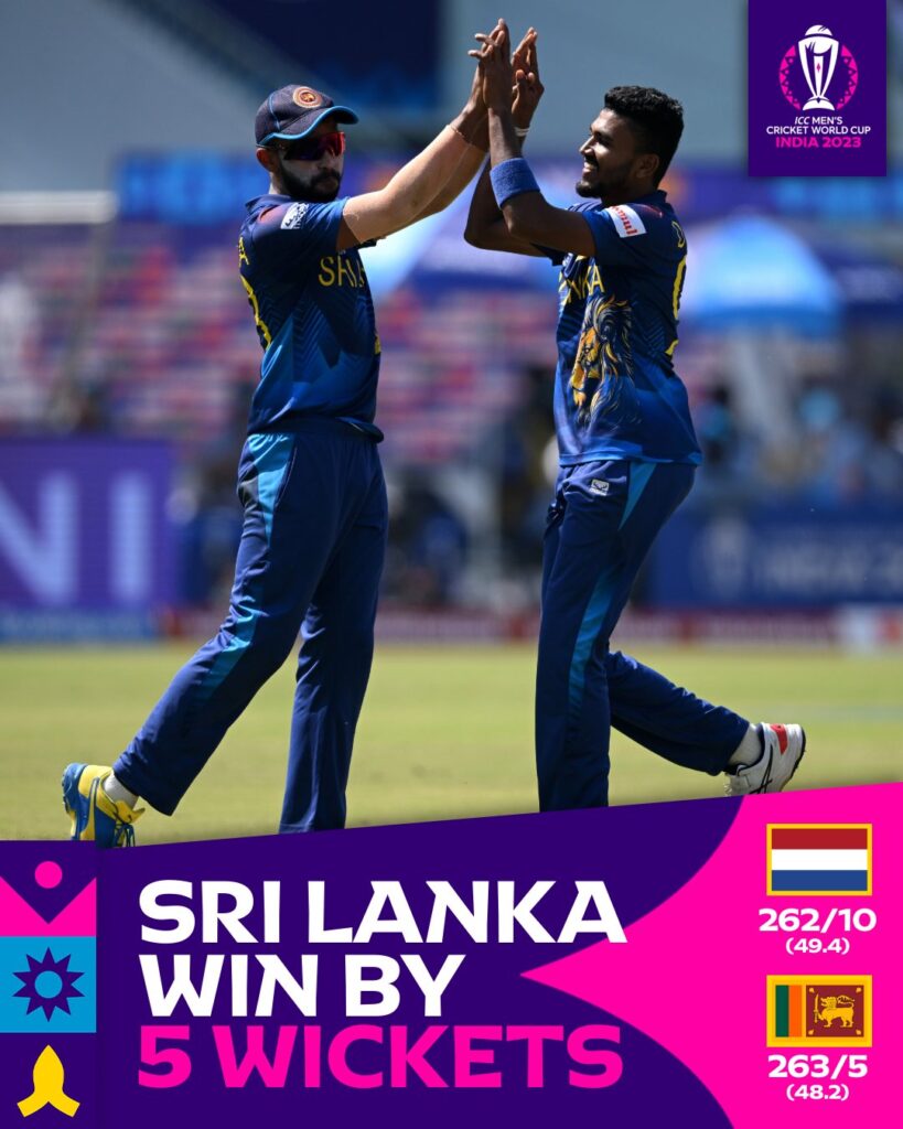 Netherlands vs Sri Lanka : world cup 2023