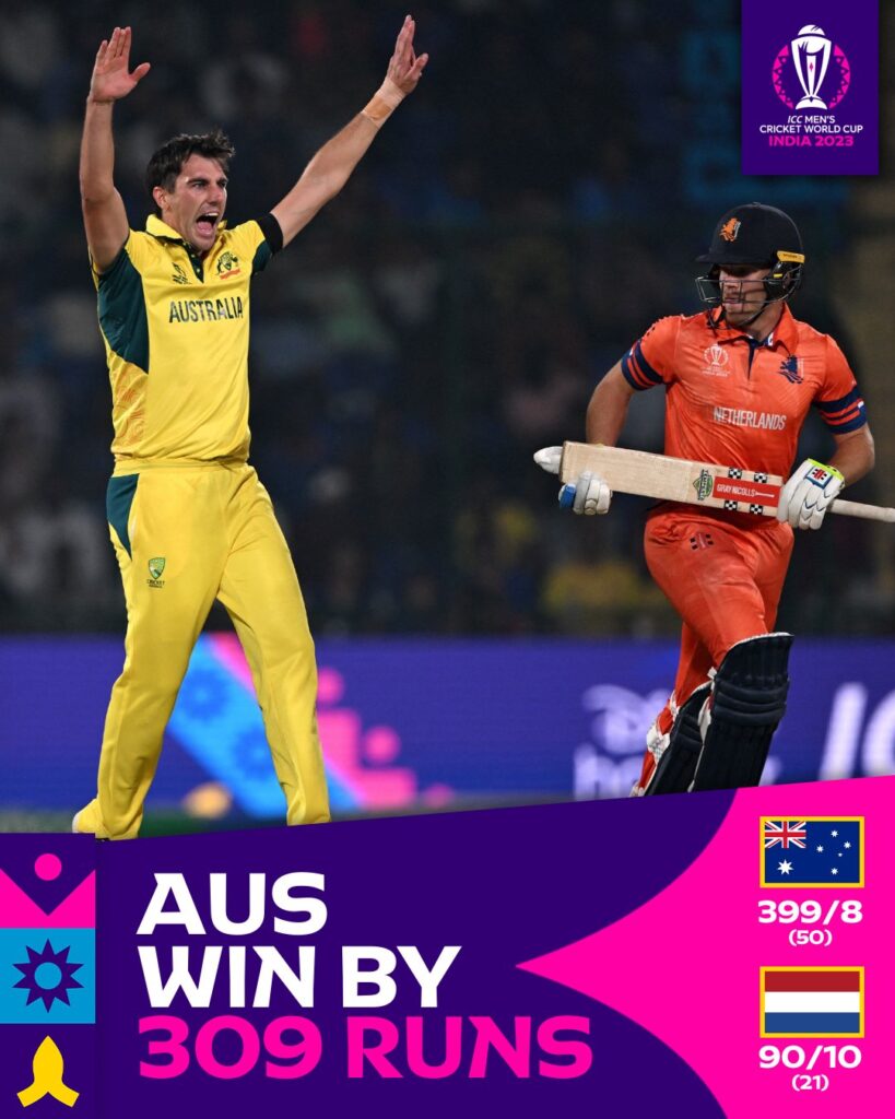 Aus vs NED : 2023 Cricket World Cup