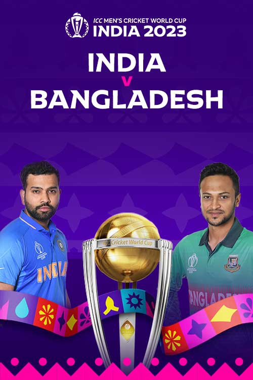 ICC men's cricket World Cup 2023: India vs Bangladesh 