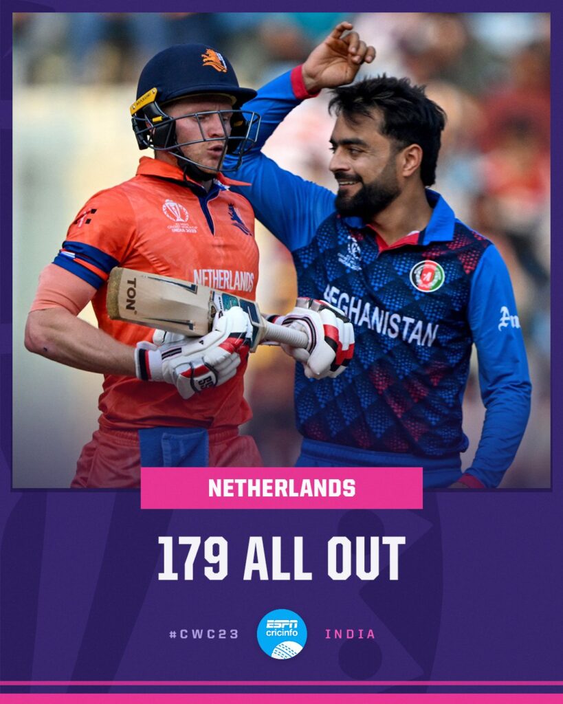 Triumph: Dominant Performance by Afghanistan in AFG vs NED Encounter at World Cup 2023