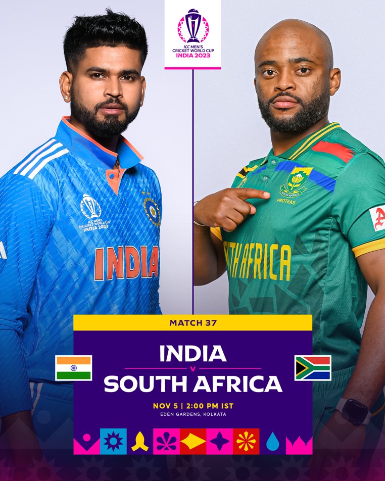 Crushing Encounters and Pitch Records: IND vs SA Showdown at 2023 World Cup's Eden Gardens
