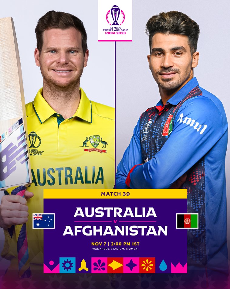 Australia vs Afghanistan : World Cup 2023
