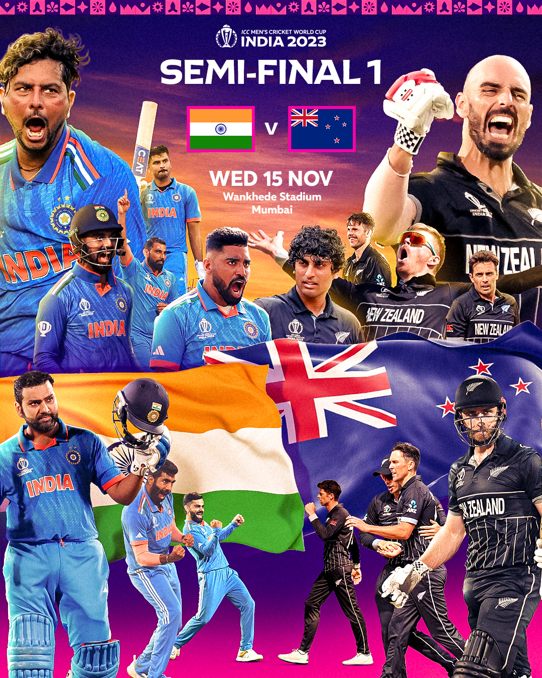 India vs New Zealand World Cup 2023